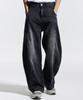 CREAM SODA LAB Wide Cut Volume Curved Pants Black