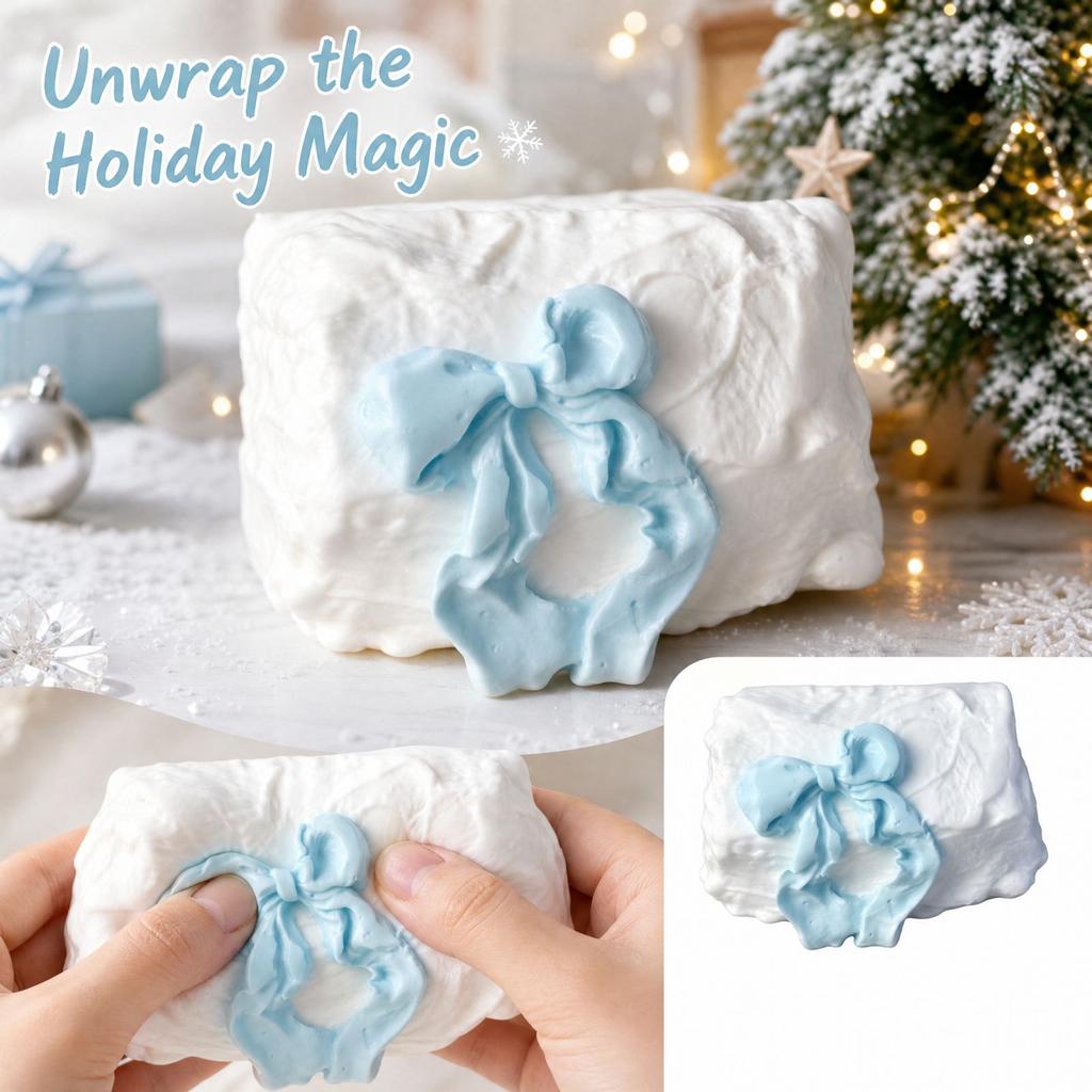 1 Christmas Stress-Relief Toy, Silicone, Compact, Portable