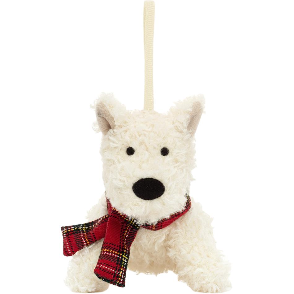 Jellycat Christmas Monroe Scottish Terrier Ornament Keychain Doll Plush Pendant Sitting Height 11cm Height