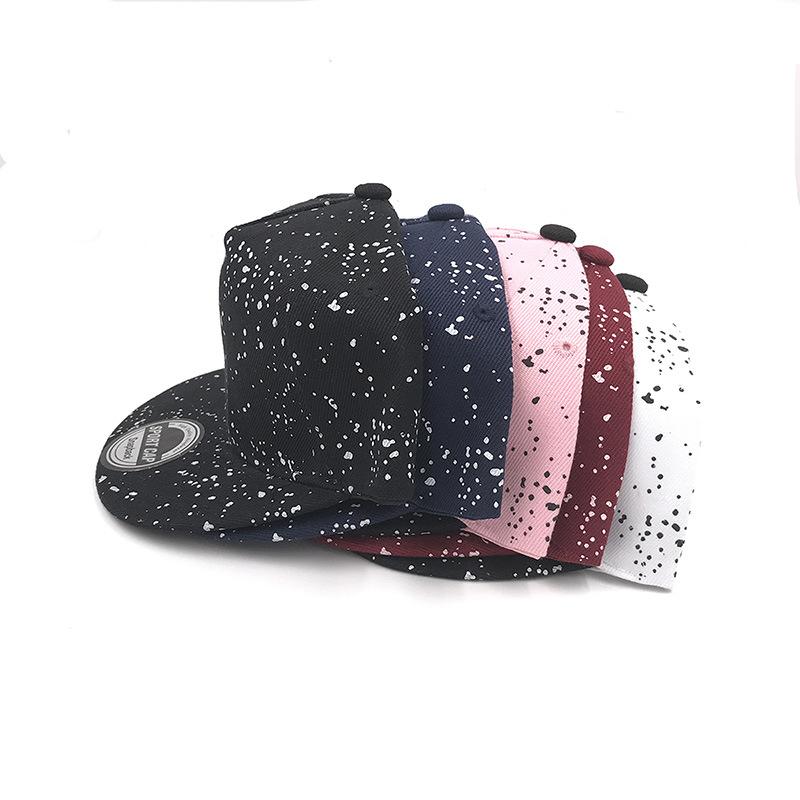 Children'S Light Board Hat, Graffiti Snowflake Outdoor Baseball Cap, Male And Female Baby Hip-Hop Hat