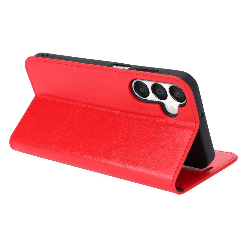 For Samsung Galaxy A15 5G Case Split Leather Crazy Horse Texture Stand Phone Cover