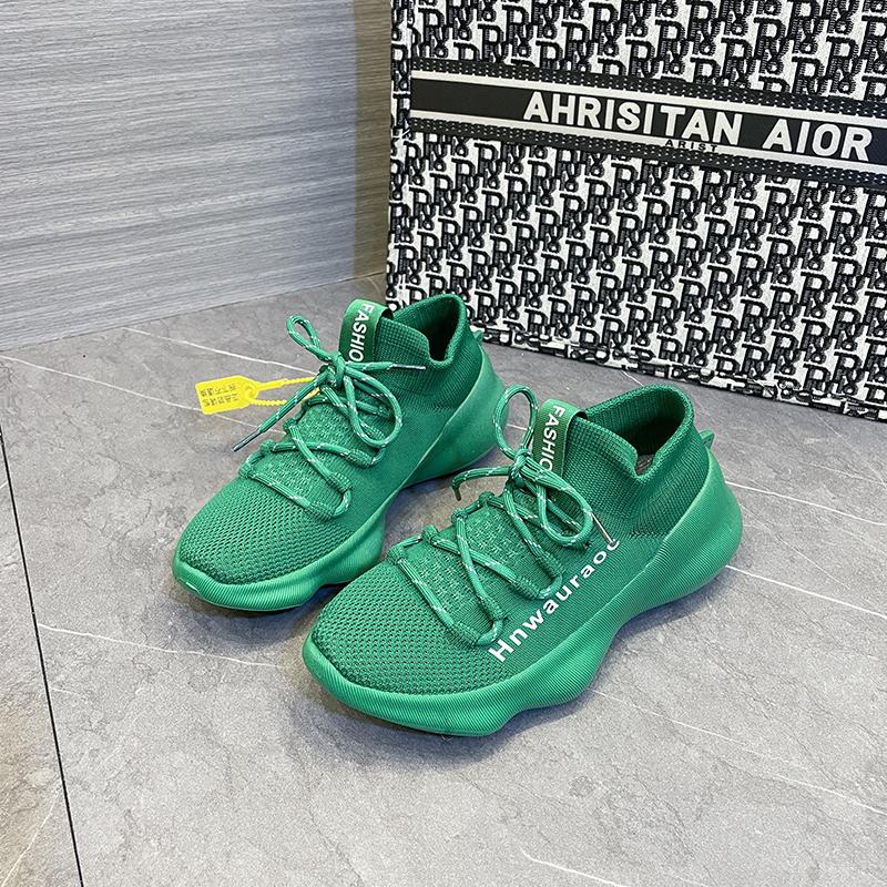 

Мужские и женские кроссовки для пары, слипоны, плоские, повседневные, дышащие, теннисные туфли для женщин, уличная плоская обувь для ходьбы, большой размер 35-44 44 зелёный