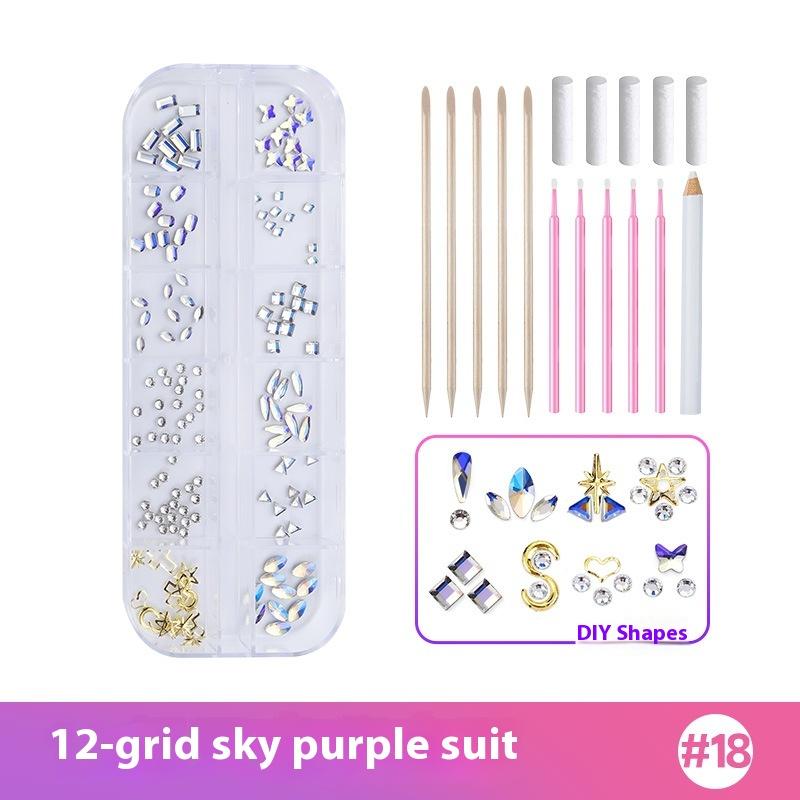 1 Set Dental Tooth Gems Crystal Diamond Heart Round Shaped Ornament Diy Tools Various Shapes Color Teeth Jewelry Denture