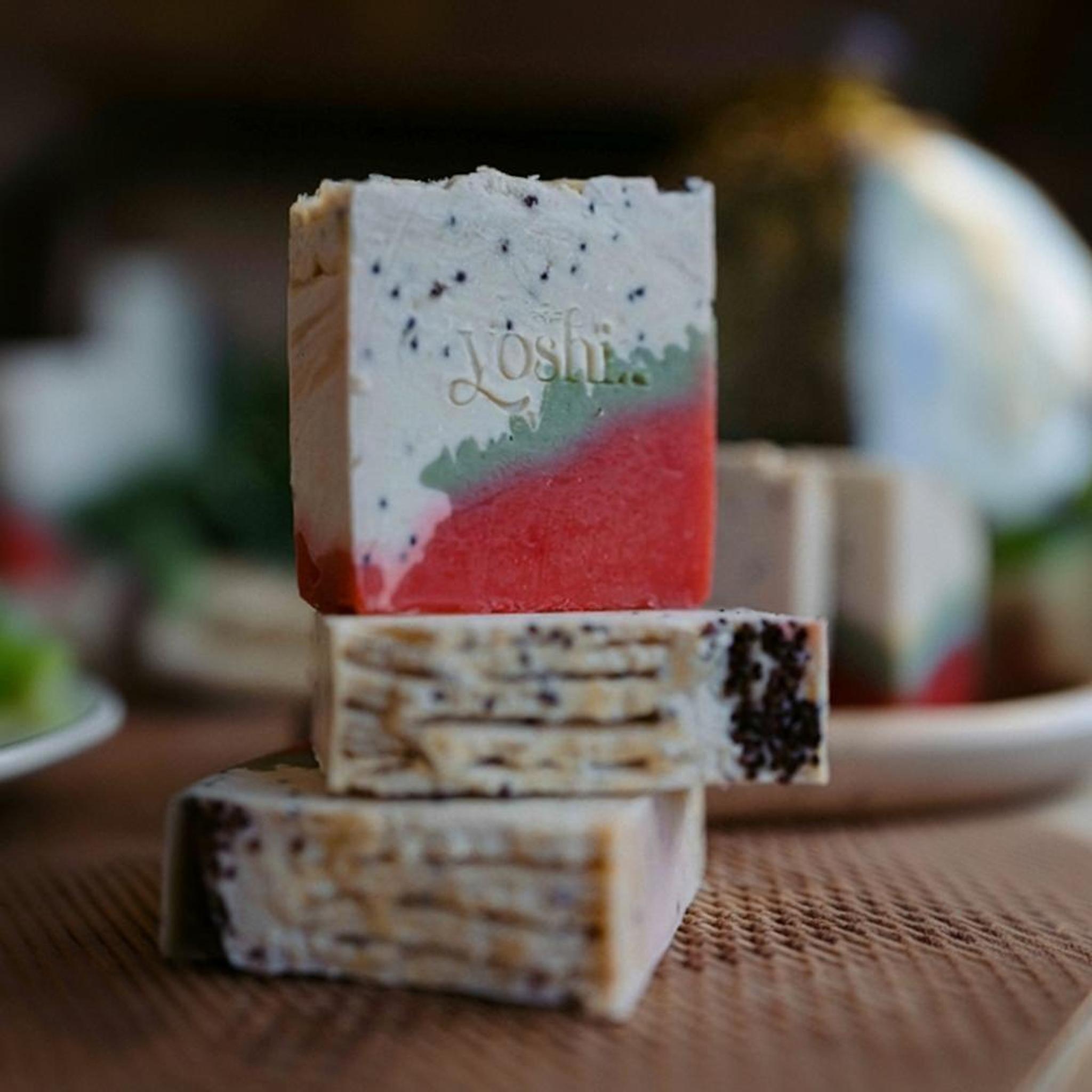 Cranberry Lime Cold Process Soap Pack of 2