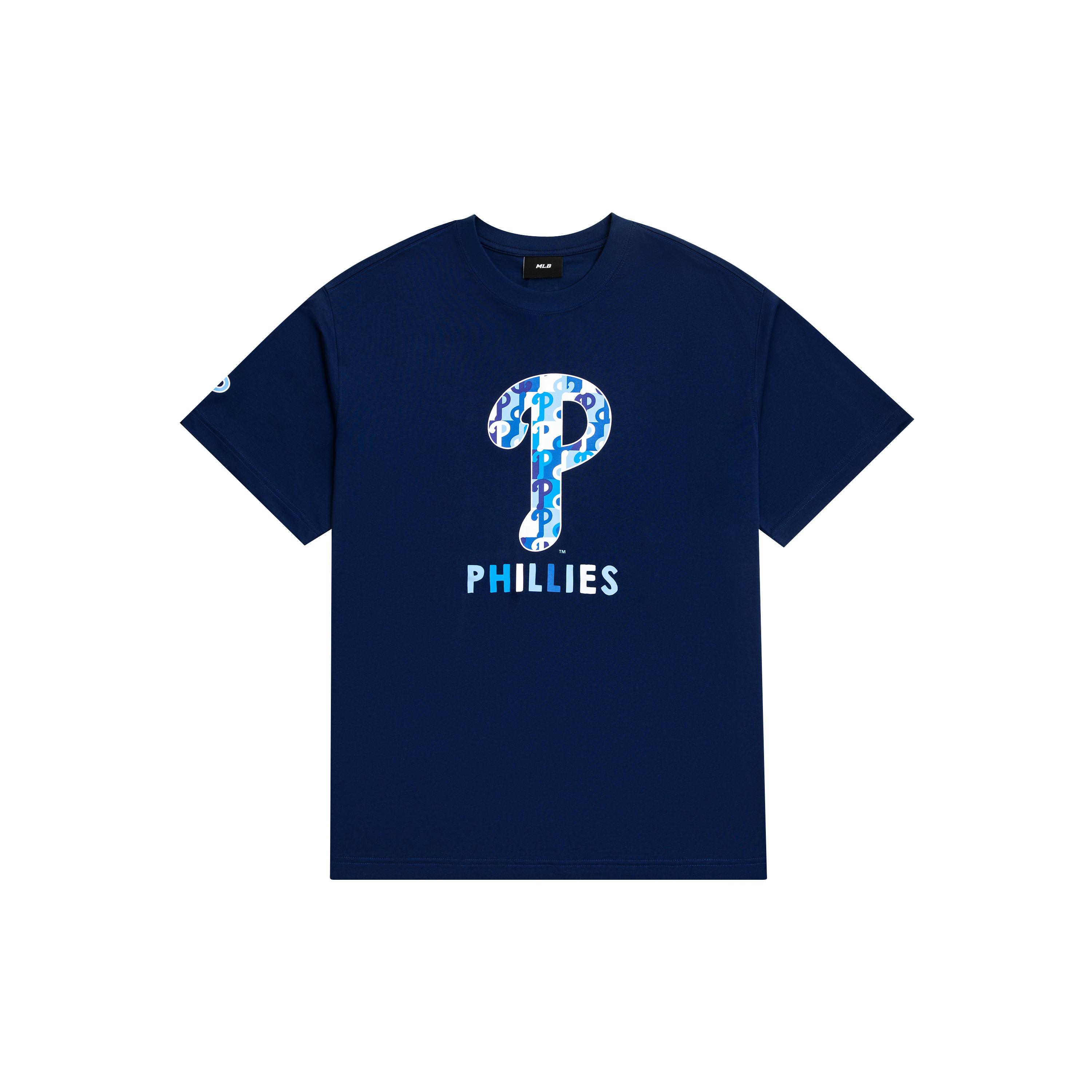 MLB T Shirts Unisex Navy Blue Crew Neck Moderate Straight Fit 3ATSM0933-10NYS S