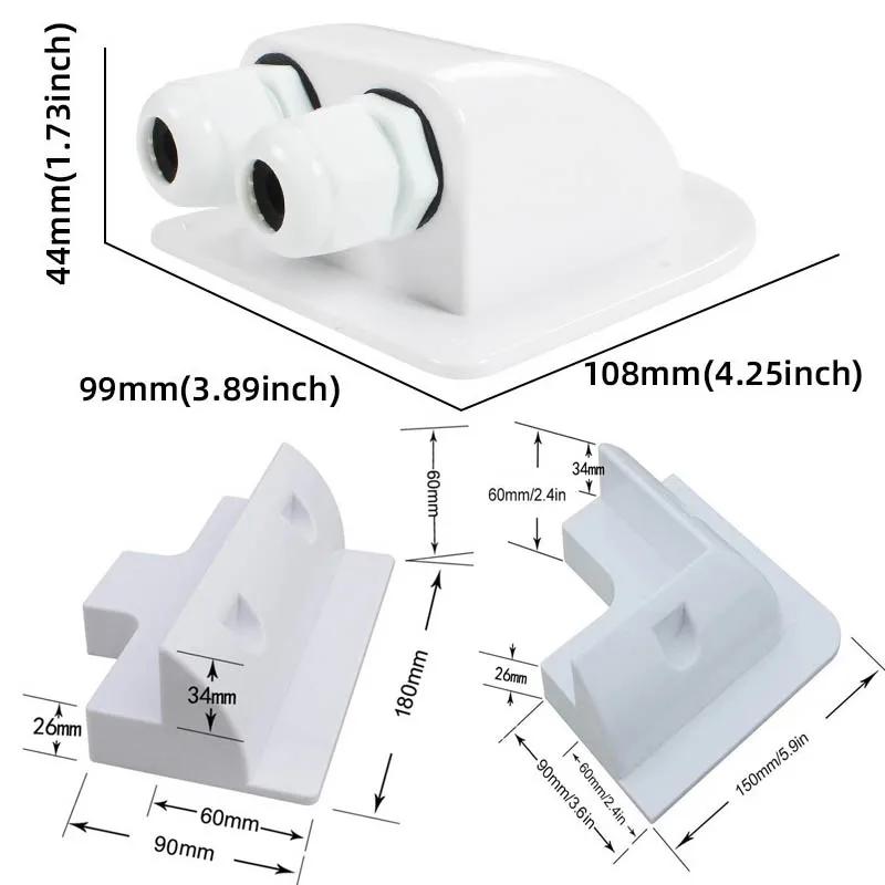 7Pcs Photovoltaic Panel Fixing Bracket RV Roof Solar Mounting Bracket Kit Drill-Free Waterproof Holder Motorhome Yacht Accessory