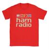 Herren Ham Radio Operator Amateurfunk T-Shirts Reine Baumwolle Kleidung Lustige Kurzarm Rundhals T-Shirts Übergrößen T-Shirts