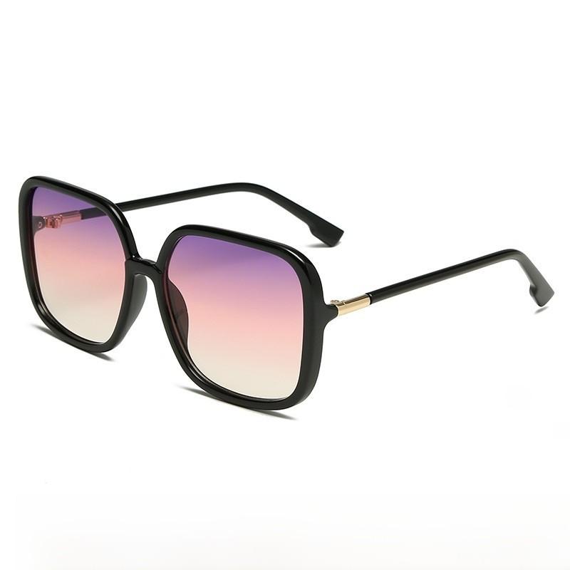 

Fashion Oversized Uv400 Sun Glasses With Gradient Ocean Lenses For Women And Travelers PurplePinkGradient
