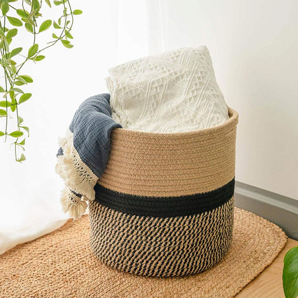 Wide Application Woven Storage Baskets For Home Office And Garden Flower Pots Home Decor Laundry