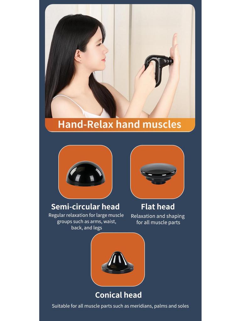 Mini Fascia Gun with Heat & Pulse for Muscle Relaxation and Fitness