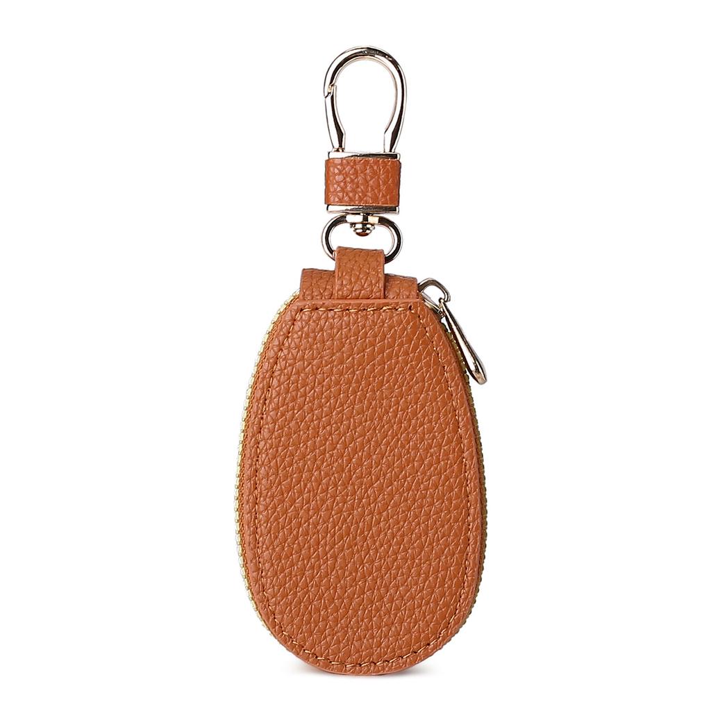 Unisex PU Leather Key Case For Car Key Wallet Pocket Key Holder Organizer Pouch Keys Organizer LargeCapacity Zipper Key Case Bag