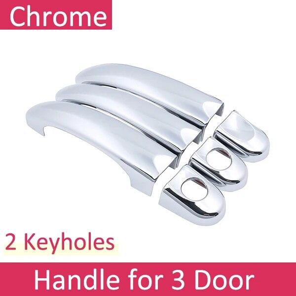 

Хромированный чехол с ручками для Volkswagen VW Transporter T5 2003 ~ 2015 Multivan California Caravelle, автомобильные аксессуары, наклейки 2005 2010 3 Door 2 Keyhole