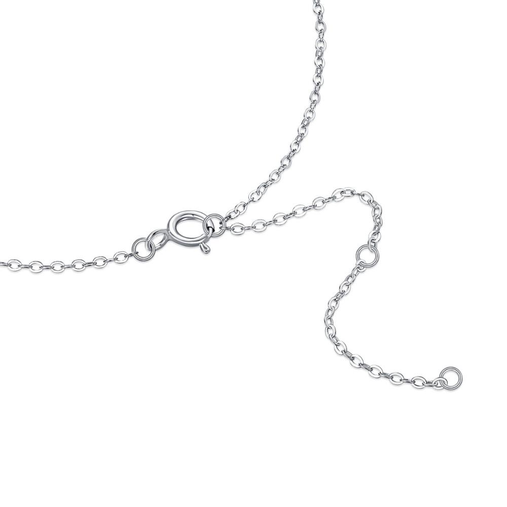 925 Sterling Silver Unisex Minimalist Chain Necklace Simple Durable Everyday Jewelry