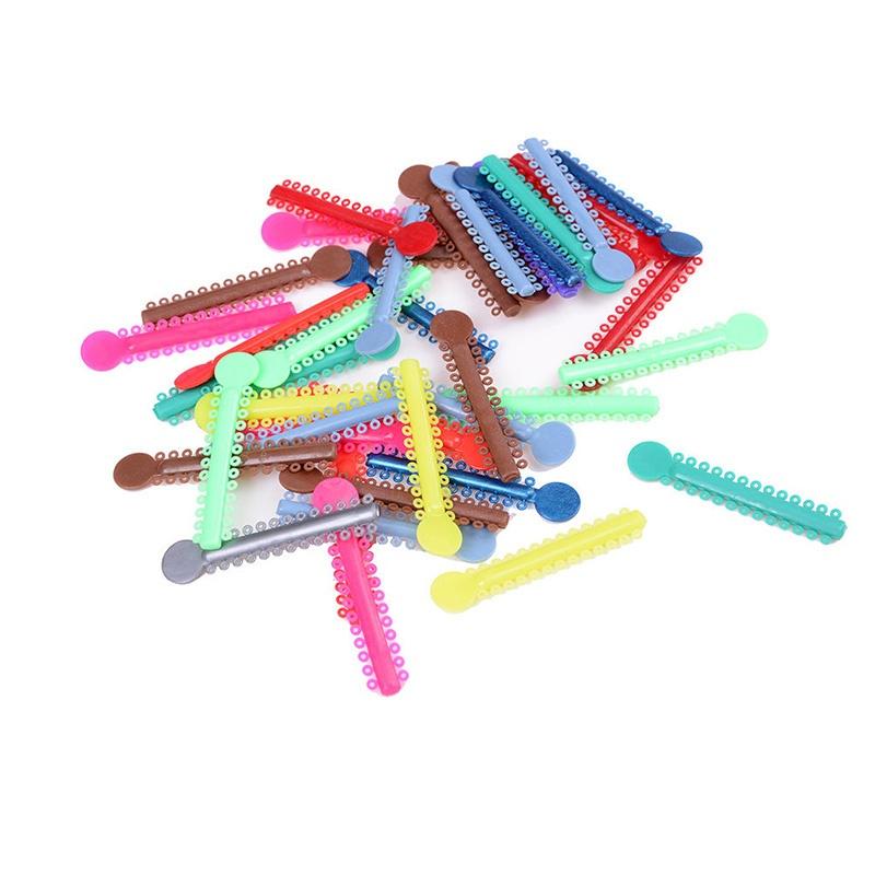 Buy 40 Pcs Durable Dental Plastic Materials Dental Colored Rubber