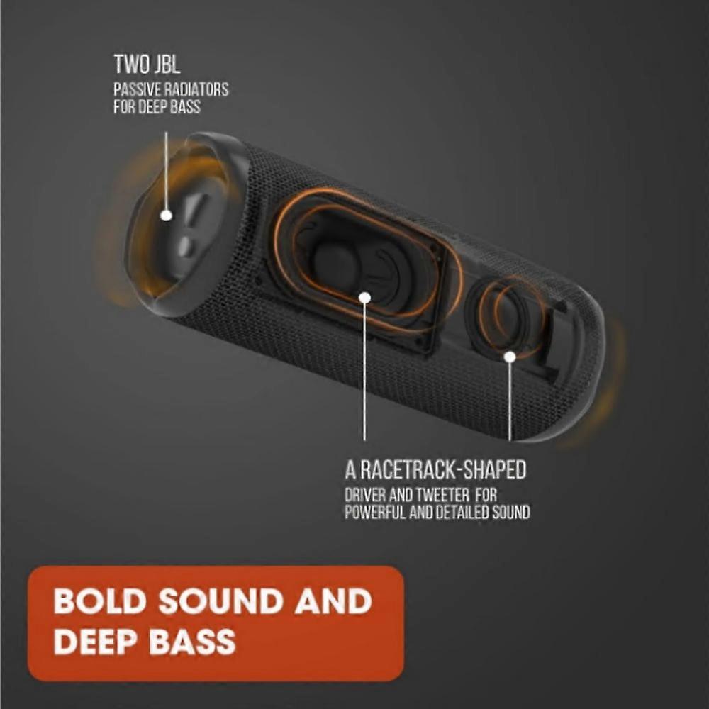 Bluetooth speaker, strong sound and deep bass, IPX7 waterproof, 12 hrs playback