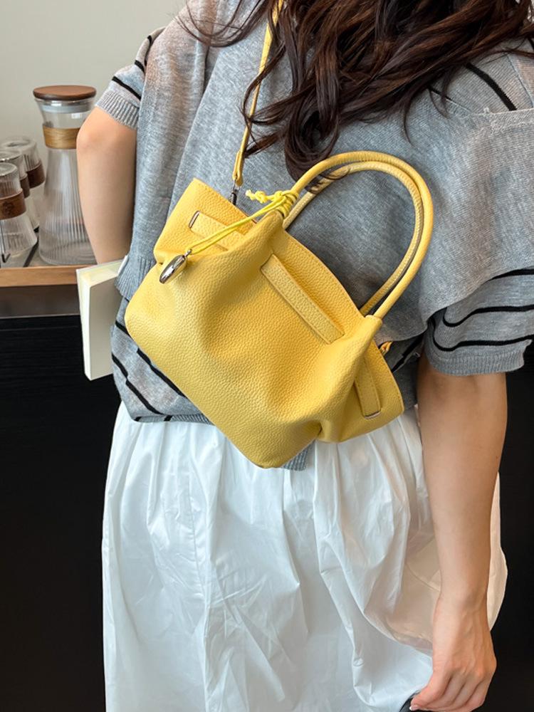 Lychee Pattern Large Capacity Luxury Handbag - Women's Fashion Commuter Bag