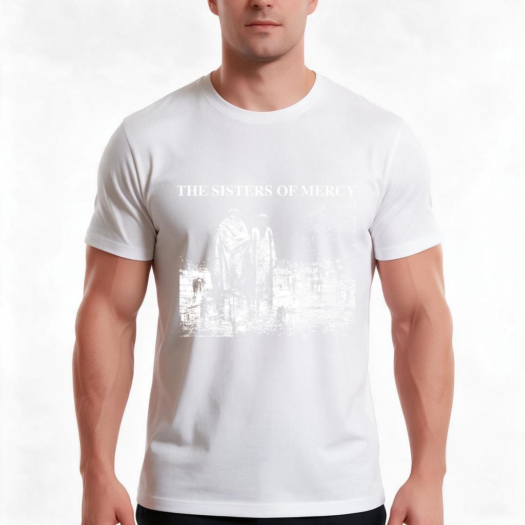 Art The Sisters Of Mercy Echo Tshirt Summer Casual Cotton Tee Oversized Streetwear Tops Vintage Graphic Print 100 Cotton