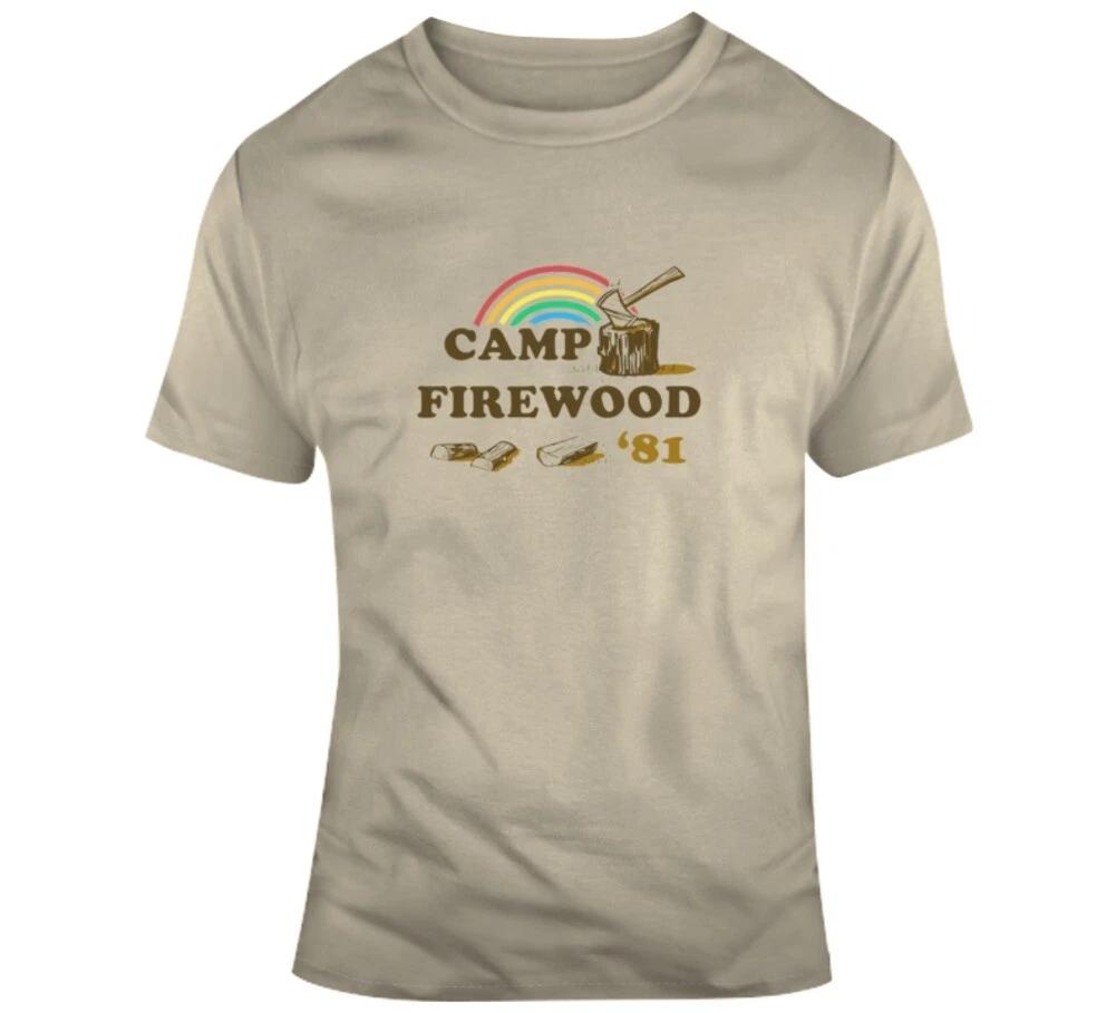 

Camp Firewood Wet Hot American Summer Movie Spoof Funny Gift Summer Camp T Shirt S