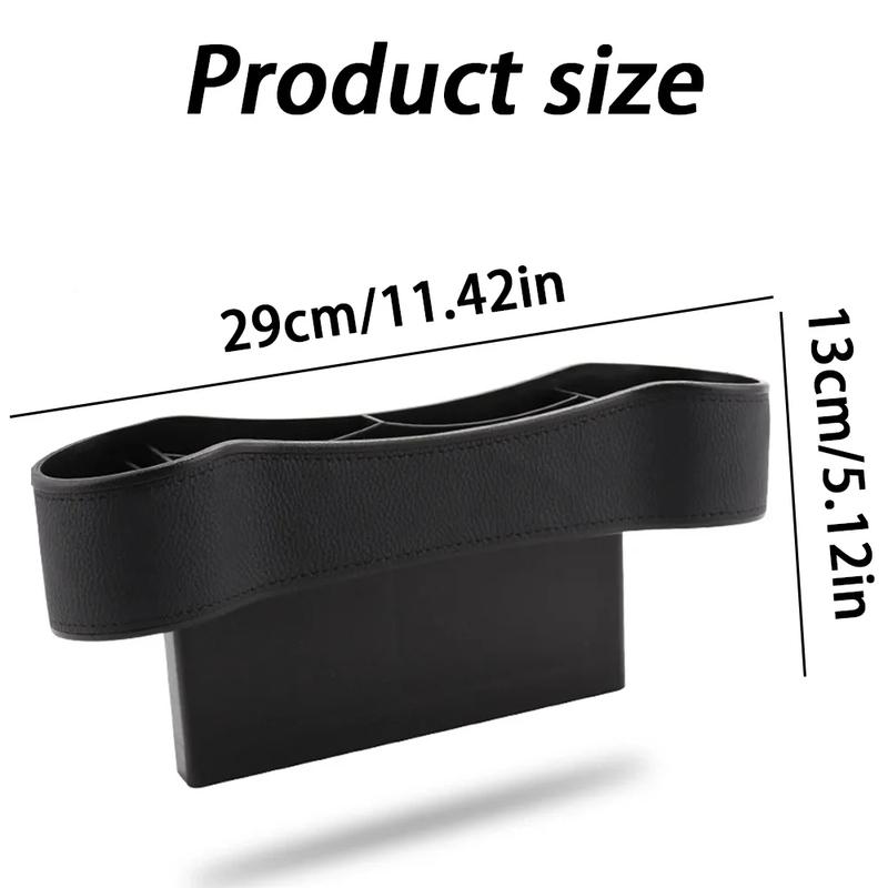 1PCS Car Seat Crevice Storage Box Seat Gap Slit Filler Holder For Wallet Phone Slit Pocket Car Storag Box Car Accessories New