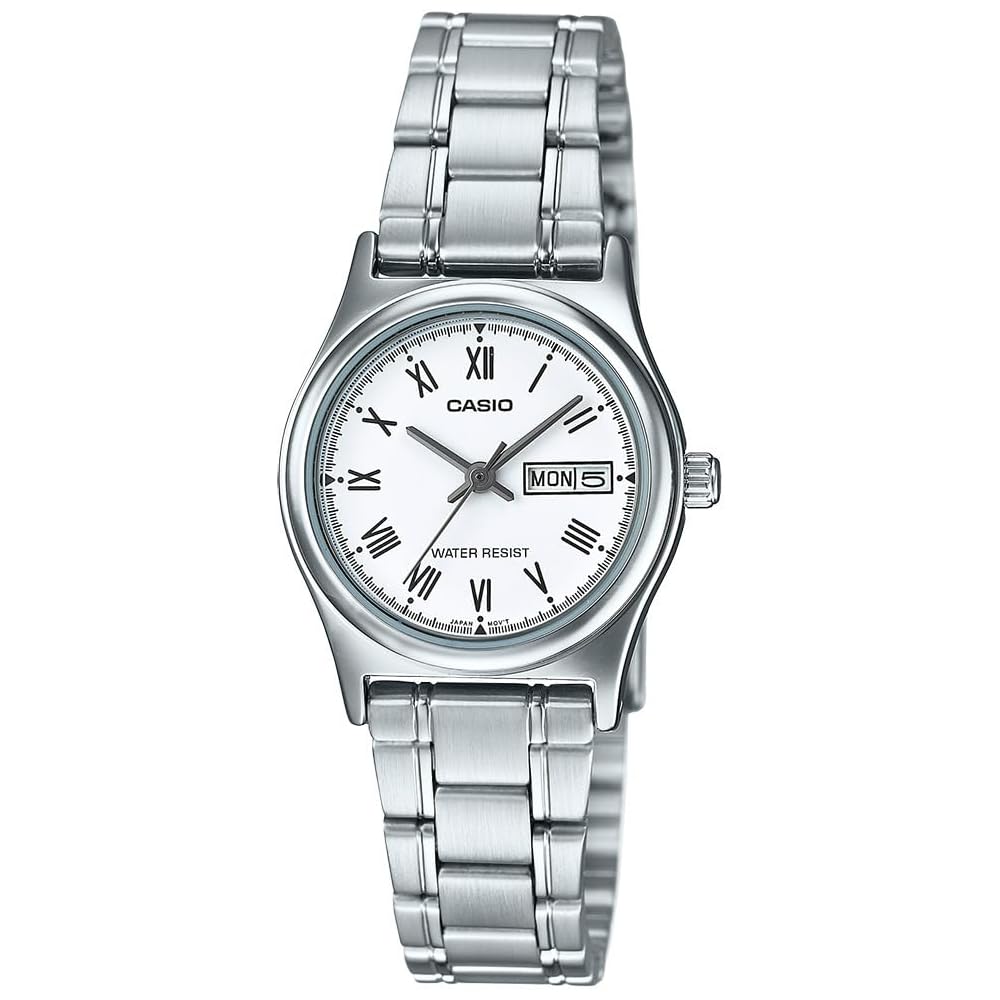 Casio LTP-V006D-7BUDF Women s Analog Watch Silver Stainless Steel Band