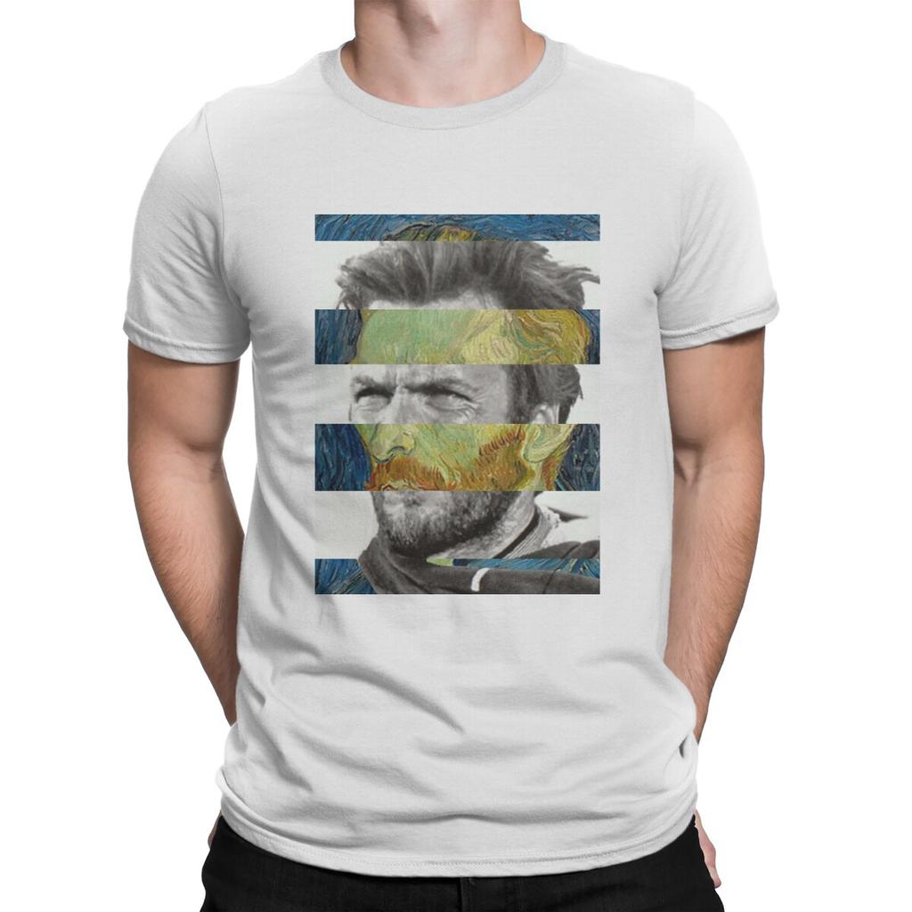 Vincent Van Gogh Post-Impressionist Painter Man TShirt Self Portrait Clint Eastwood Individuality T Shirt Original New Trend