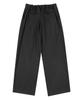 PRAIRIE Striped Wide Slacks (Black)