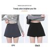 2025 New Women's Gray High Waist Slit A-line Bodycon Skirt Pants - Spring/Autumn Fashion