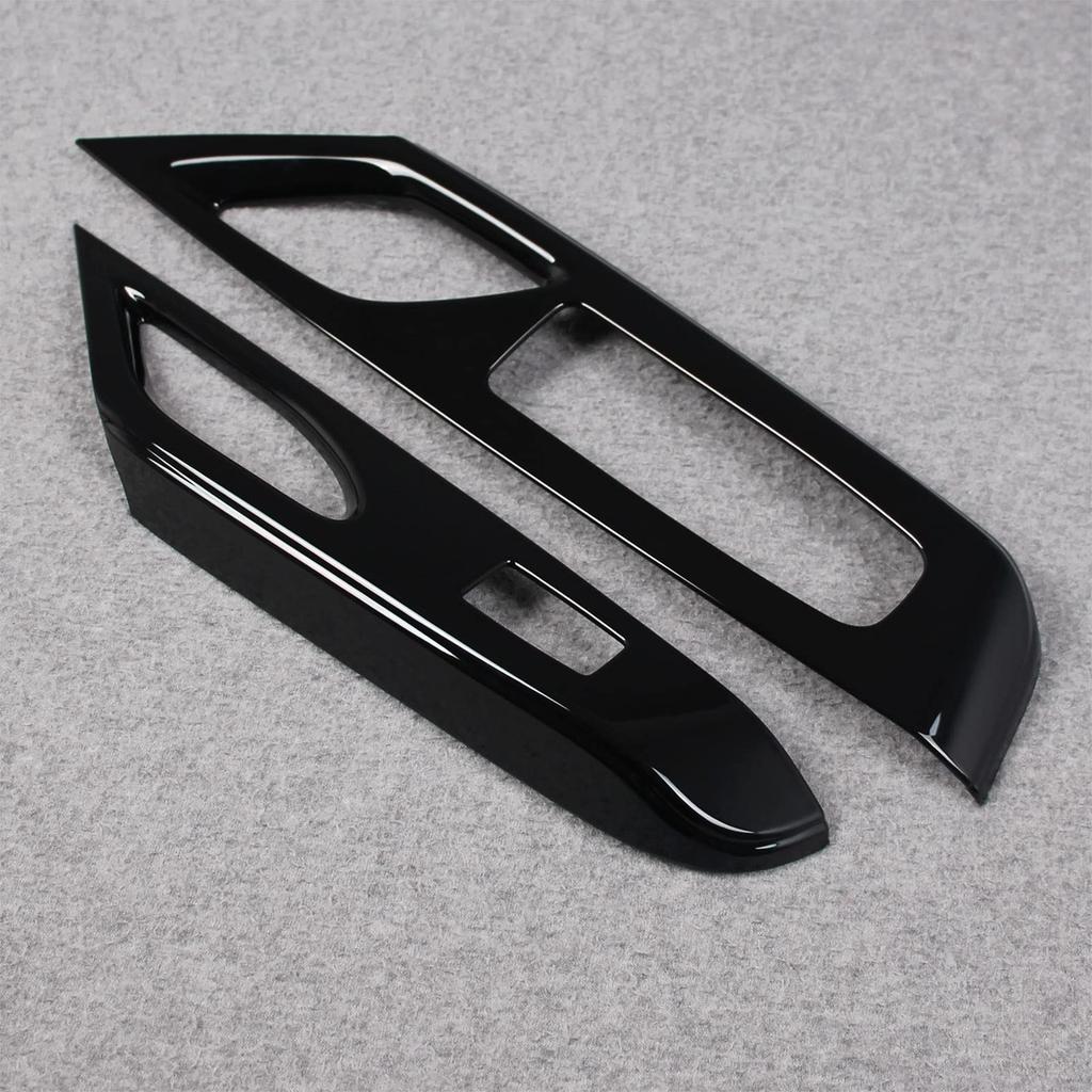 RUIQ Nissan Serena C28 Series Interior Front Door Window Button Switch Panel Cover Garnish (Piano Black)