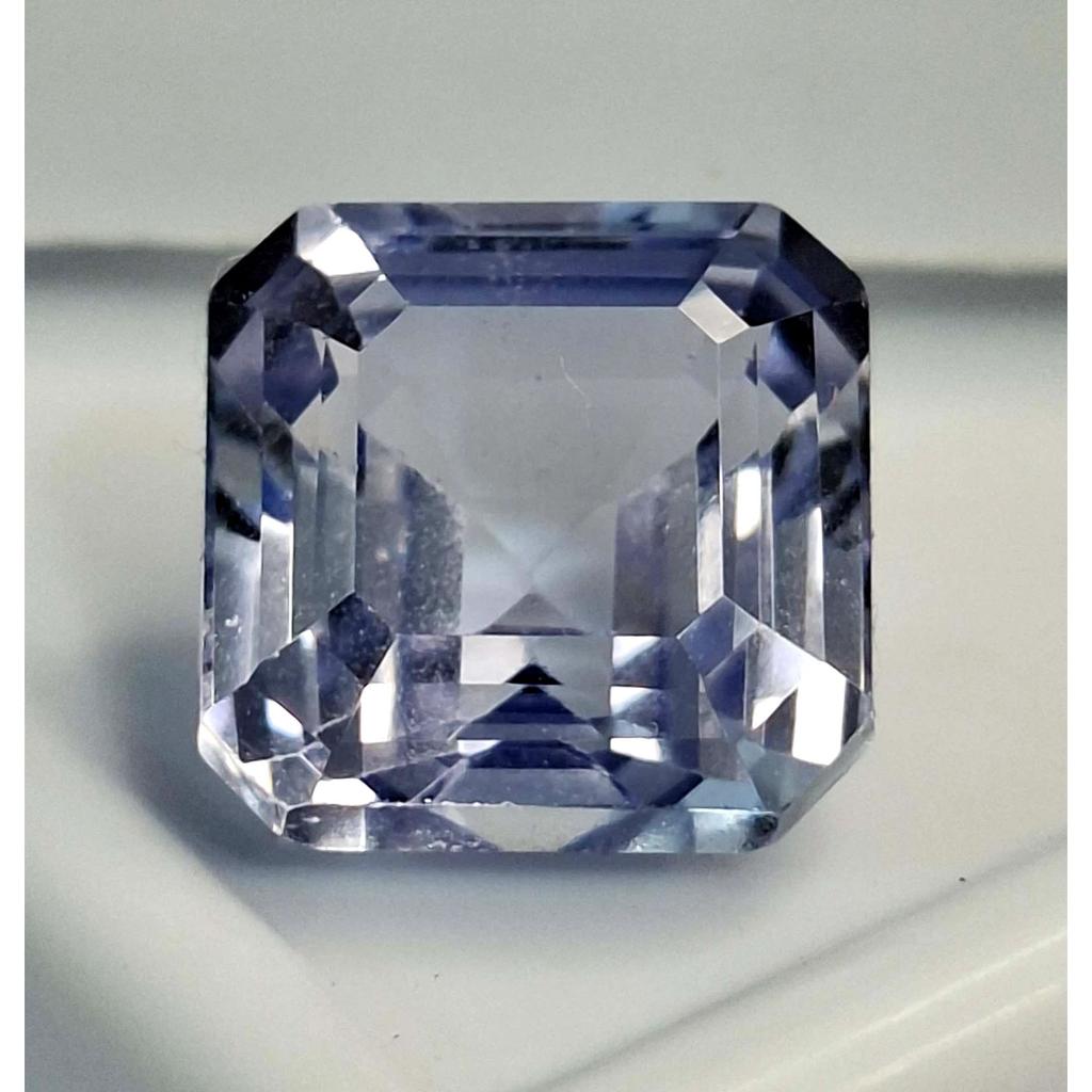 Light Blue Sapphire Natural 8-10 Ct Asscher Cut Beautiful Certified Gemstone