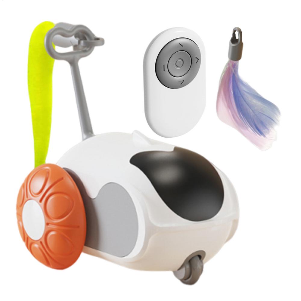 Remote Control Cat Toy Smart Rechargeable Teaser Pet Toys Remote Control For Indoor Kitten Pet Home Exercise Play Boredom Relief