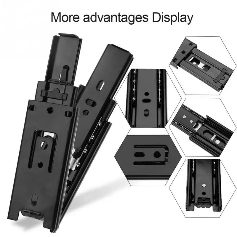 Mini Short Drawer Slides Full Extension Guide Rail Drawer Cupboard Furniture Hardware Set Accessories For Home Kitchen Steel