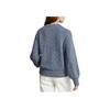 Polo Ralph Lauren SS24 Letter Embroidered Long Sleeve Crew Neck Loose Knit Sweater Women sweater Blue WMPOSWENC020871-999