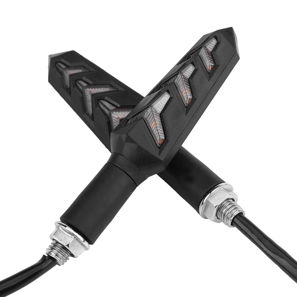 

Пара мотоциклетных Y-образных светодиодных указателей поворота, лампа-индикатор, универсальные