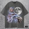 Three Tawny Frogmouth Retro Graphic Tshirts, Vintage Nocturnal Bird Moon Shirt, Funny Owl Lookalike Tee, Wildlife Lovers Gift Tshirt