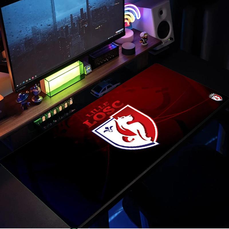 Losc Football Crest mouse pad, rubber base, esports desk mat, mouse pad for gamers and office use, gaming desk , easy to clean mat
