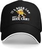 Beer Can Not Beer Cant Funny Drinking Baseball Cap Polyester Adult Unisex Outdoor Adjustable Hat
