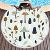 Mushroom Pattern Plant Horse Riding Printed Beach Towel Microfiber Digital Swimming Pool Beach Towel Blanket Shower Beach Towel