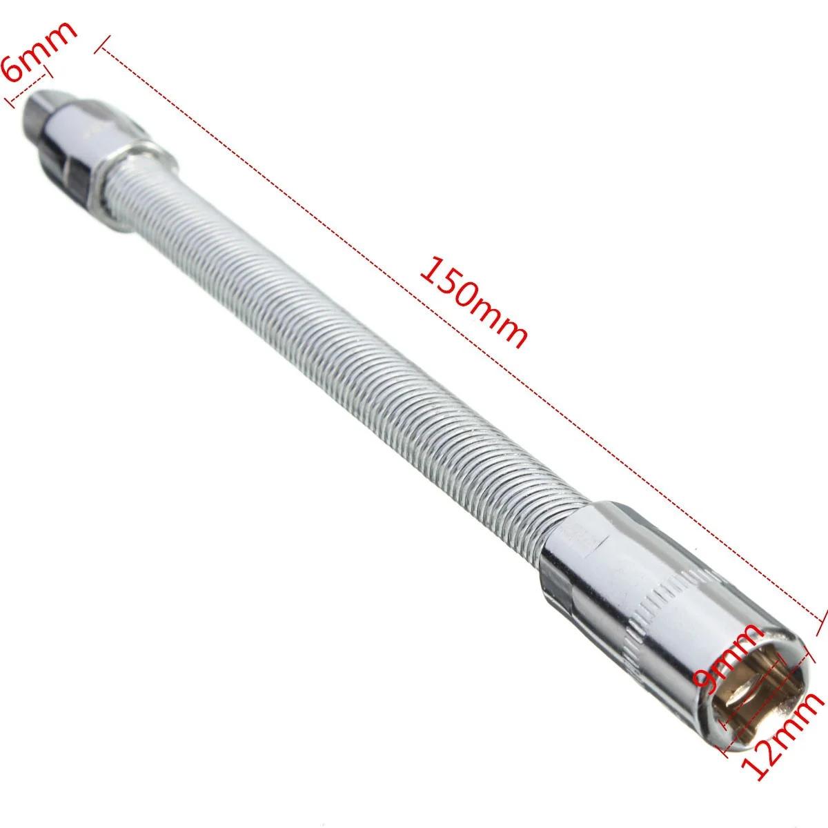 

1Pc 1/4 6.3mm Drive Socket Tool Ratchet Flexible Extension Bars 6 150mm Long