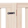 6 Piece Foldable Dog Gate 480 cm Poplar Wood