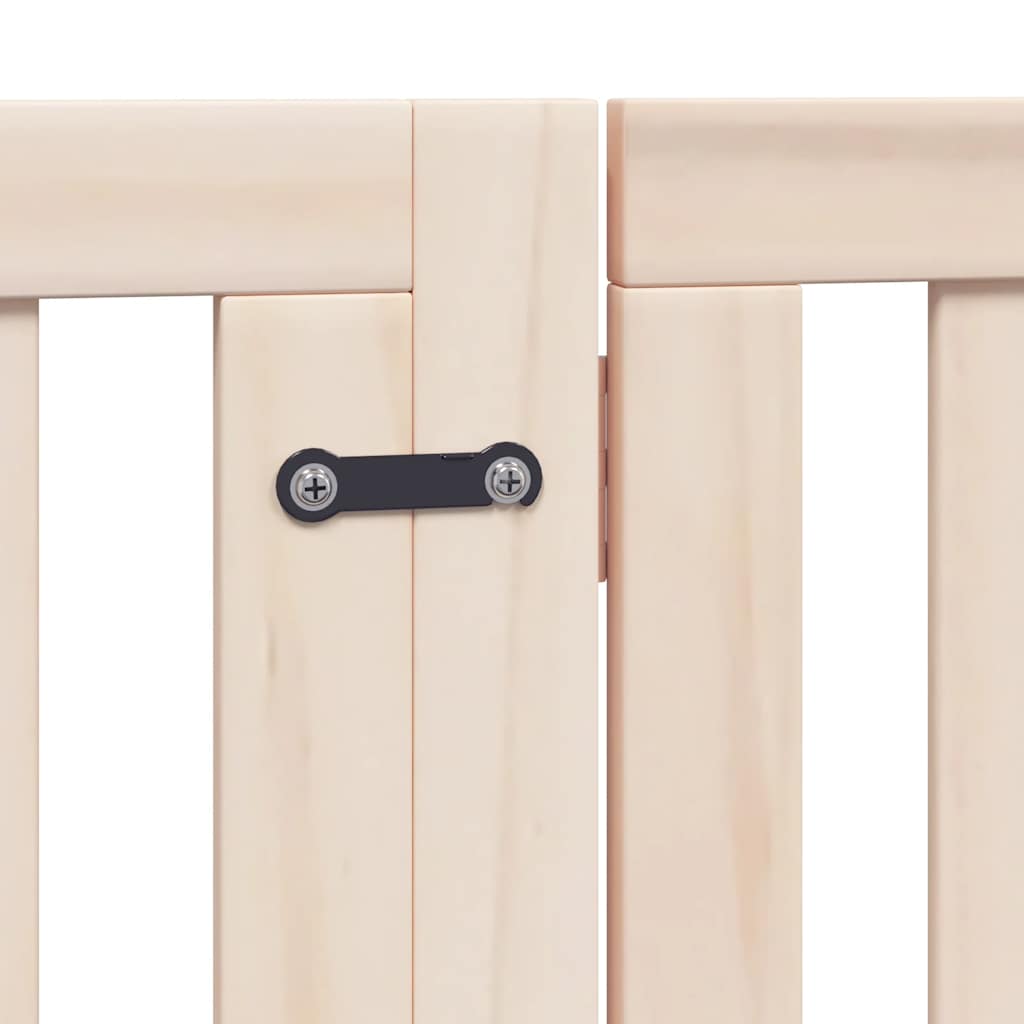 6 Piece Foldable Dog Gate 480 cm Poplar Wood