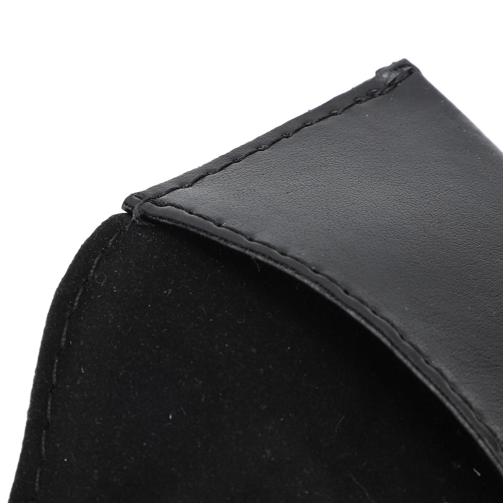 Billiard Chalk Holder Pouch PU Leather Multifunction Portable Pool Cue Chalk Holder Bag for Billiard Lovers Black