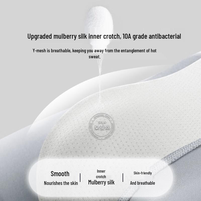 Nanjiren Men's Premium Pure Cotton Antibacterial Boxer Briefs