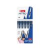 FLAIR Nitro 0.7mm Blue Ink Ball Pen Pack of 1 X 10 Pcs | Smooth Writing for Office, Home & School Use