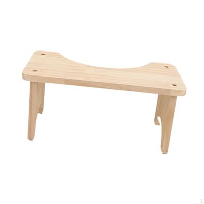 Toilet Stool for Bathroom Footstool Lightweight Non Slip Wood Multifunctional Adults Seniors