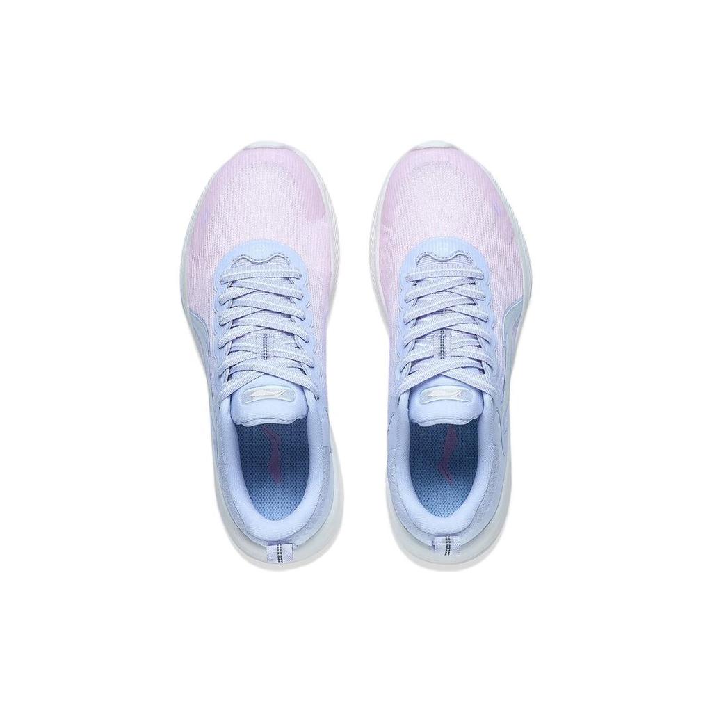 New LiNing Lan Guang Low Top Badminton Shoes Women's Blue Pink AFVT012-1