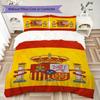 Biancheria da letto con motivo della nazionale di calcio spagnola, Set piumone Copripiumone Federa Regalo di Compleanno per la Casa(1 * copripiumino + 2 * federa, senza nucleo)_lx