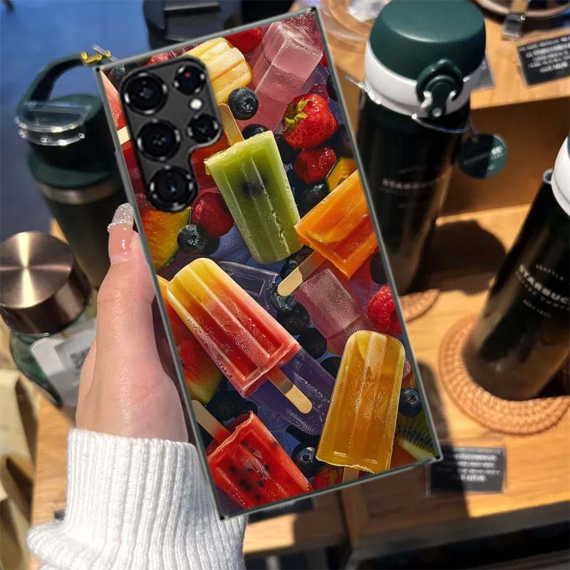 Colorful Ice Cream and Popsicles Cases Phone Case for Samsung Galaxy S26 Ultra S25 Edge S24 S23 FE S21 Plus S20 S22 S10 Cover TP