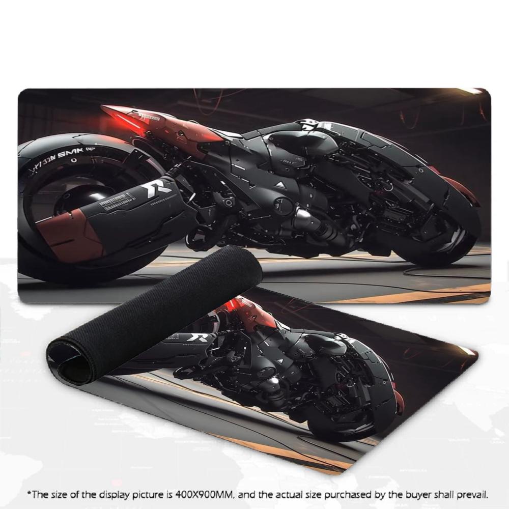 Cyberpunk Racing XXL Gaming Mouse Pad Deskmat Non-Slip Rubber Keyboard Table Mat Modified Motorcycle Pc Gaming Desk Mats Gamer