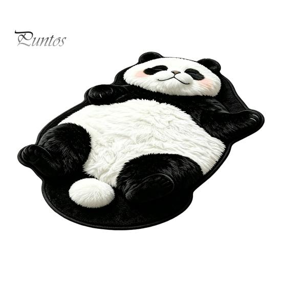 Unique Cat Pattern Floor Mat Cozy Shaped Rug, Plush Cartoon Area Mat, Soft Warm Atmosphere Interior Decor Crystal Velvet Decorative Rug for