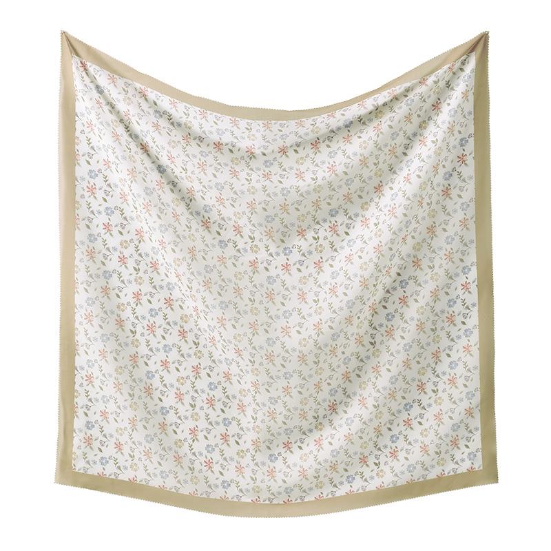 110*110cm Neuer Damen quadratischer Nationaler Schal Malaysia Baumwolle Druck Voile Kopftücher Bandana Foulard Femme Muslimisches Kopftuch Schal